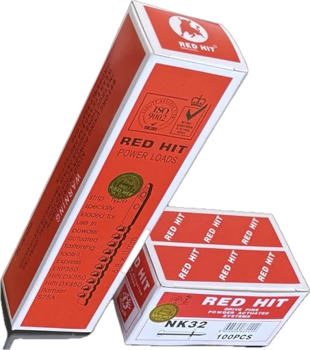 RED HIT میخ و چاشنی (32mm بتن)
